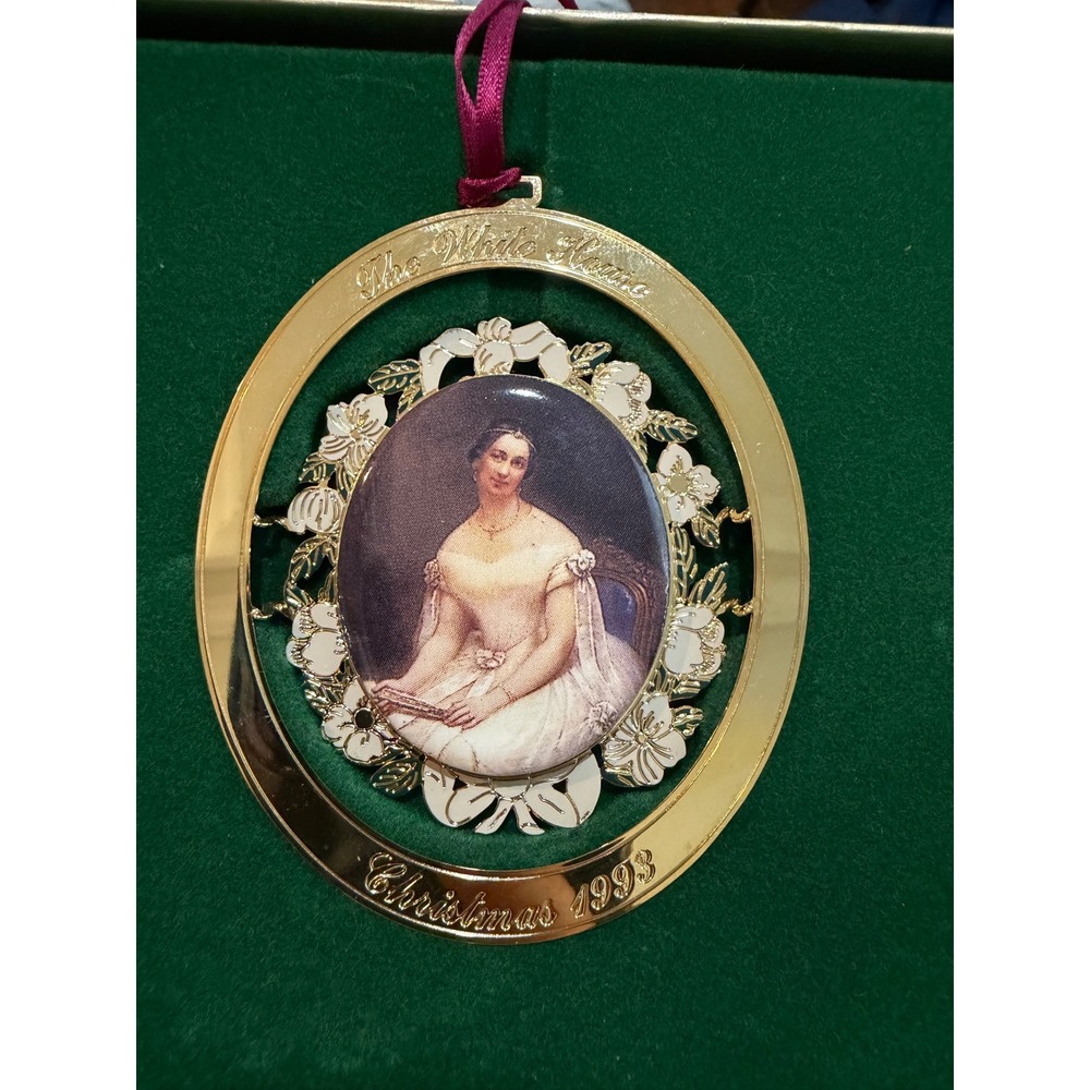 White House Historical Association 1993 Christmas Ornament Angelica Van Buren